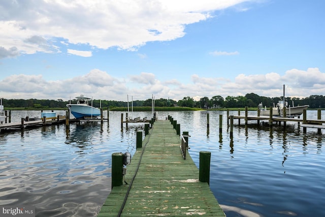 644 Chester River Beach Rd, Grasonville, MD 21638 - dock featuring boat lift and a water view