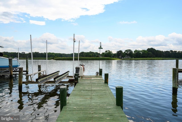 644 Chester River Beach Rd, Grasonville, MD 21638 - dock with boat lift and a water view