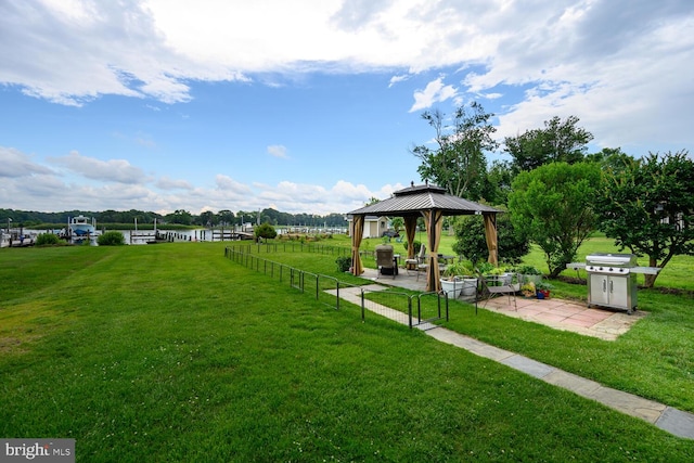 644 Chester River Beach Rd, Grasonville, MD 21638 - view of grassy yard with a gazebo