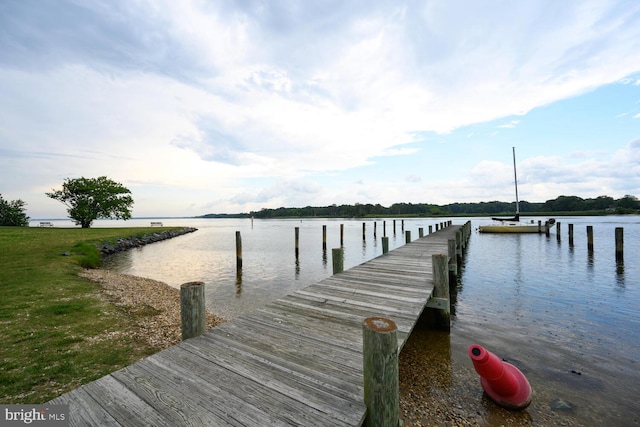 644 Chester River Beach Rd, Grasonville, MD 21638 - dock area featuring a water view