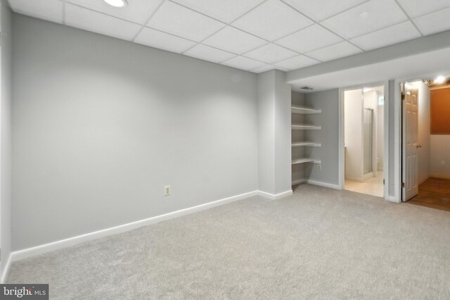 6 Ivywood Ct, Silver Spring, MD 20904 - unfurnished bedroom featuring carpet flooring, a drop ceiling, and connected bathroom