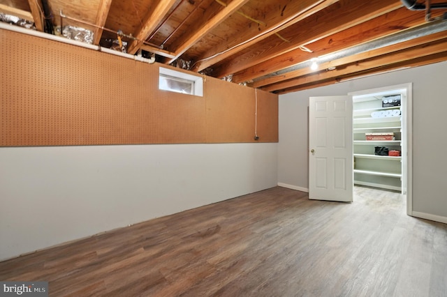 6 Ivywood Ct, Silver Spring, MD 20904 - unfinished basement with wood finished floors