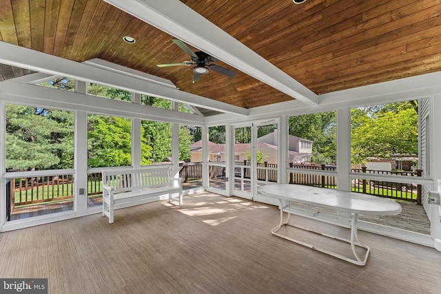 6 Ivywood Ct, Silver Spring, MD 20904 - sunroom / solarium featuring a ceiling fan and healthy amount of natural light