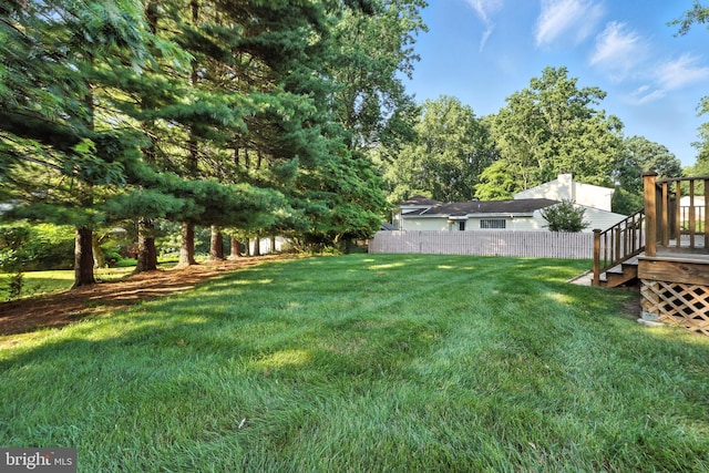 6 Ivywood Ct, Silver Spring, MD 20904 - view of yard with a deck