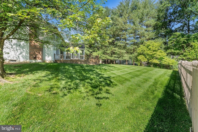 6 Ivywood Ct, Silver Spring, MD 20904 - view of yard with a deck