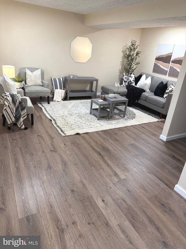 3502 Blue Coat Rd, Baltimore, MD 21236 - living area featuring wood finished floors and baseboards