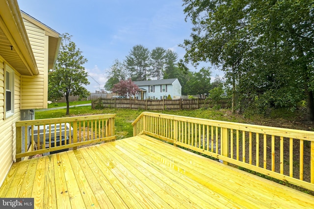 3502 Blue Coat Rd, Baltimore, MD 21236 - wooden terrace featuring a fenced backyard