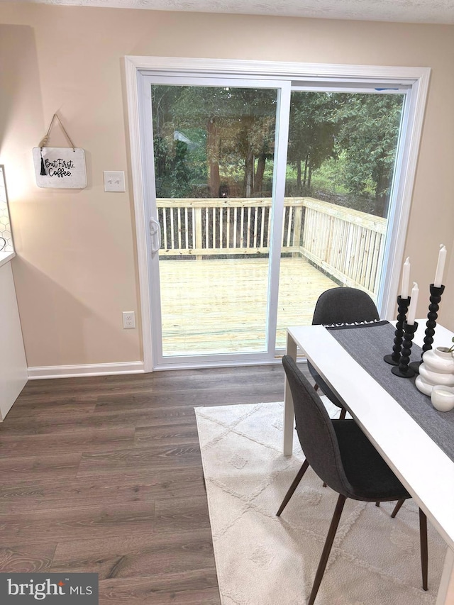 3502 Blue Coat Rd, Baltimore, MD 21236 - dining area featuring wood finished floors and baseboards