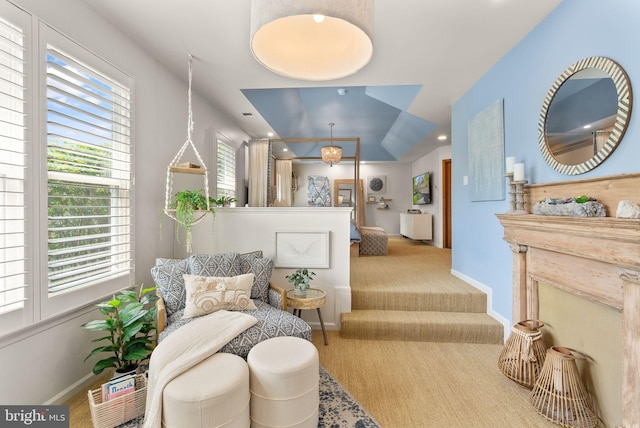 10915 Lamplighter Ln, Potomac, MD 20854 - living area with carpet floors