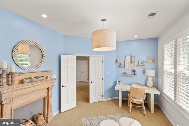 10915 Lamplighter Ln, Potomac, MD 20854 - carpeted office space featuring recessed lighting