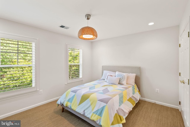 10915 Lamplighter Ln, Potomac, MD 20854 - carpeted bedroom featuring baseboards and recessed lighting