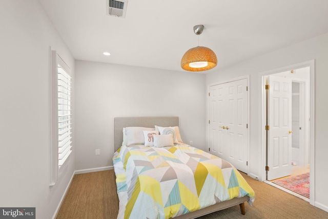 10915 Lamplighter Ln, Potomac, MD 20854 - carpeted bedroom with baseboards and recessed lighting
