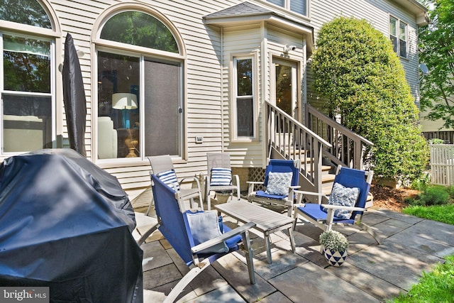10915 Lamplighter Ln, Potomac, MD 20854 - view of patio / terrace with a grill