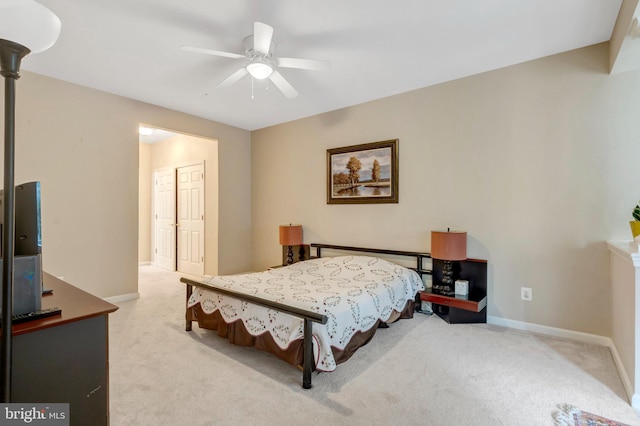 20810 Noble Ter Unit 104, Sterling, VA 20165 - bedroom featuring carpet flooring, ceiling fan, and a closet
