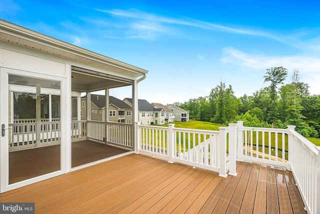 11466 Mesa Verde Ct, White Plains, MD 20695 - wooden deck featuring a residential view