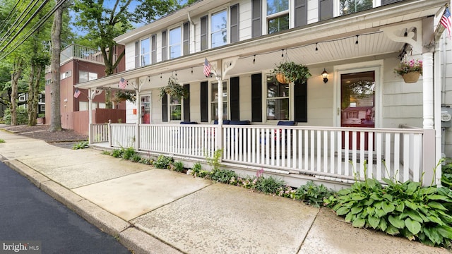 16 E Jefferson St, Newtown, PA 18940 - doorway to property with covered porch