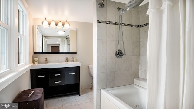 16 E Jefferson St, Newtown, PA 18940 - bathroom featuring vanity, tile patterned floors, and healthy amount of natural light