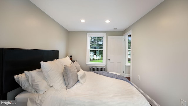 16 E Jefferson St, Newtown, PA 18940 - bedroom with radiator heating unit and recessed lighting