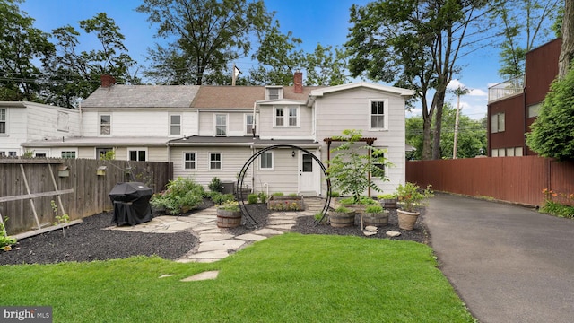 16 E Jefferson St, Newtown, PA 18940 - back of property with a chimney