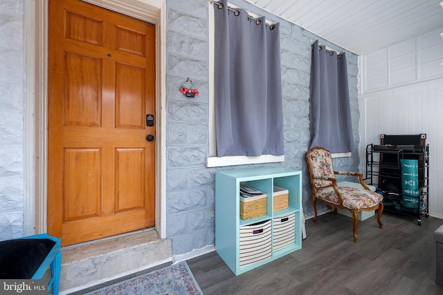 1105 Brown St, Wilmington, DE 19805 - doorway to property with a porch and stone siding