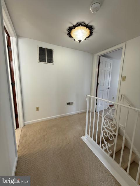 203 W Weymouth Rd, Vineland, NJ 08360 - corridor featuring an upstairs landing and carpet floors