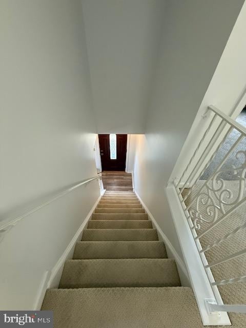 203 W Weymouth Rd, Vineland, NJ 08360 - staircase featuring baseboards