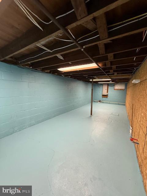 203 W Weymouth Rd, Vineland, NJ 08360 - unfinished basement featuring electric panel