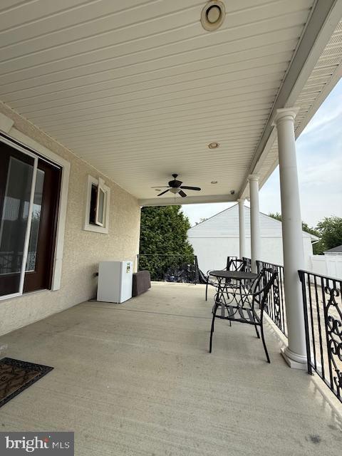 203 W Weymouth Rd, Vineland, NJ 08360 - patio / terrace with a ceiling fan