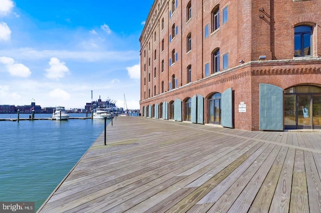 960 Fell St Unit 609, Baltimore, MD 21231 - dock area featuring a water view