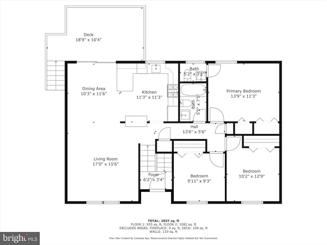 9884 Bird River Rd, Baltimore, MD 21220 - view of floor plan / room layout