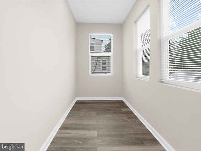 3708 Mohawk Ave, Baltimore, MD 21207 - empty room featuring wood finished floors and baseboards