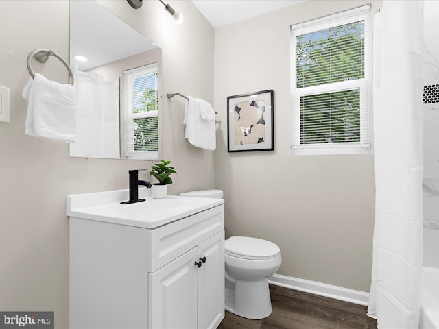 3708 Mohawk Ave, Baltimore, MD 21207 - bathroom featuring vanity and wood finished floors