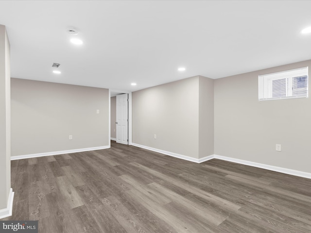 3708 Mohawk Ave, Baltimore, MD 21207 - basement with dark wood-type flooring and recessed lighting