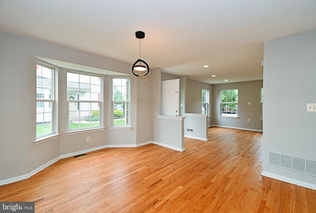 316 Wheatfield Cir, Hatfield, PA 19440 - unfurnished dining area featuring light wood-type flooring and recessed lighting