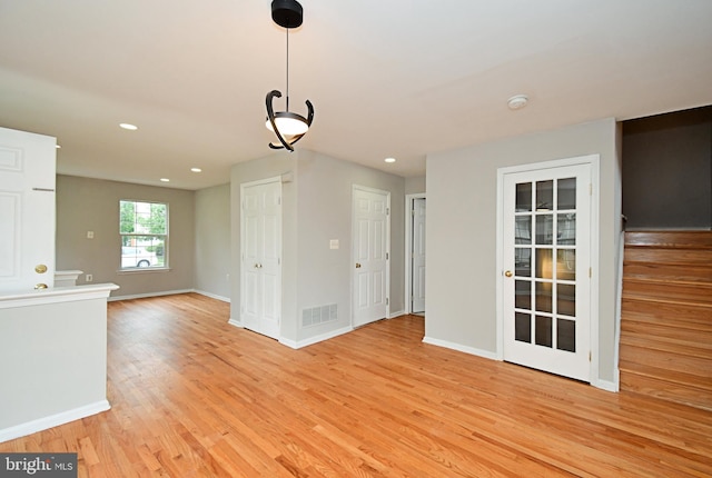 316 Wheatfield Cir, Hatfield, PA 19440 - empty room with light wood-type flooring, recessed lighting, and a smoke detector