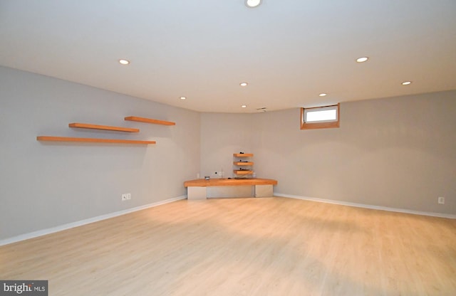 316 Wheatfield Cir, Hatfield, PA 19440 - below grade area with recessed lighting and wood finished floors