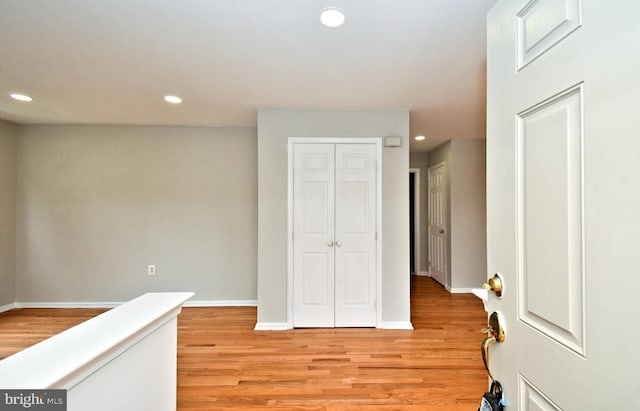 316 Wheatfield Cir, Hatfield, PA 19440 - hallway featuring recessed lighting and light wood-type flooring