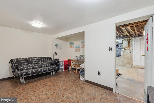 6604 Altamont Ave, Baltimore, MD 21228 - living area with baseboards