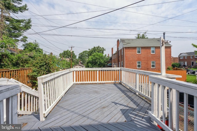 6604 Altamont Ave, Baltimore, MD 21228 - view of wooden terrace