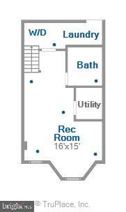 609 Elliott St NE, Washington, DC 20002 - view of floor plan / room layout