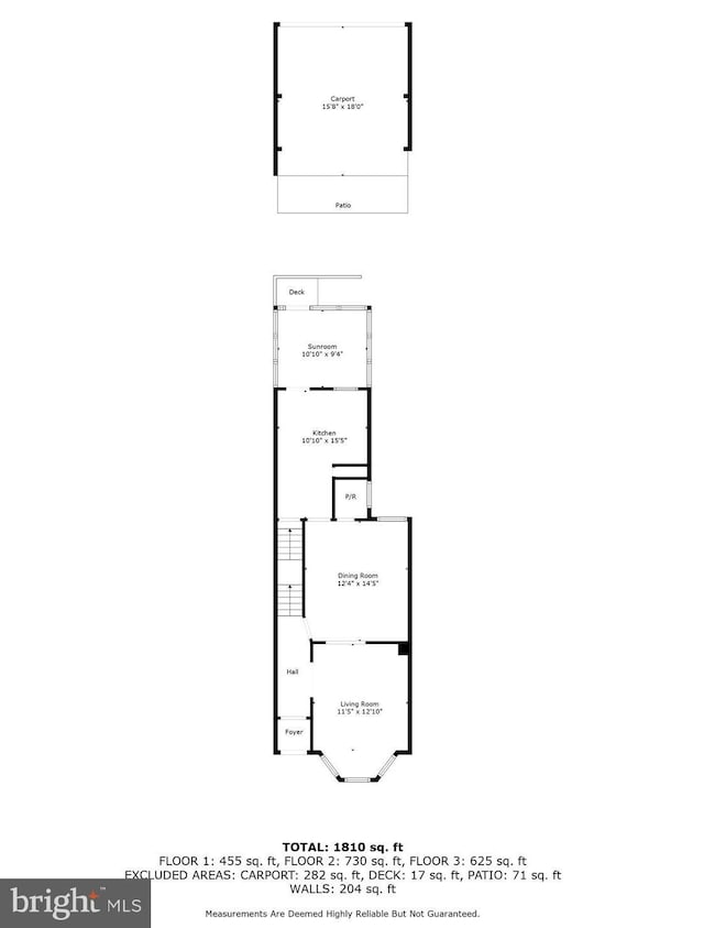 609 Elliott St NE, Washington, DC 20002 - view of property floor plan