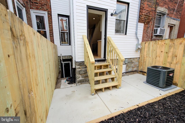 921 S Conestoga St, Philadelphia, PA 19143 - doorway to property featuring cooling unit