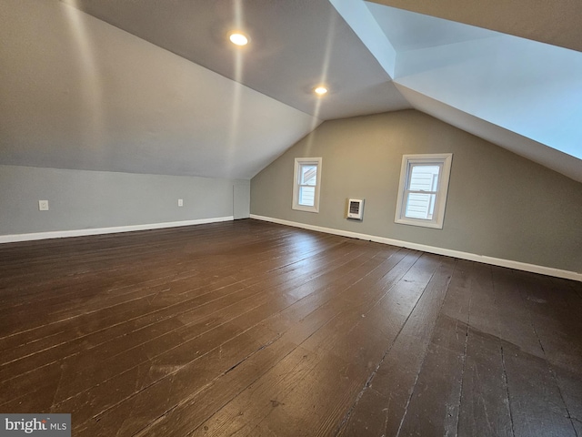 18 N 5th St, Columbia, PA 17512 - bonus room with wood-type flooring, vaulted ceiling, and recessed lighting