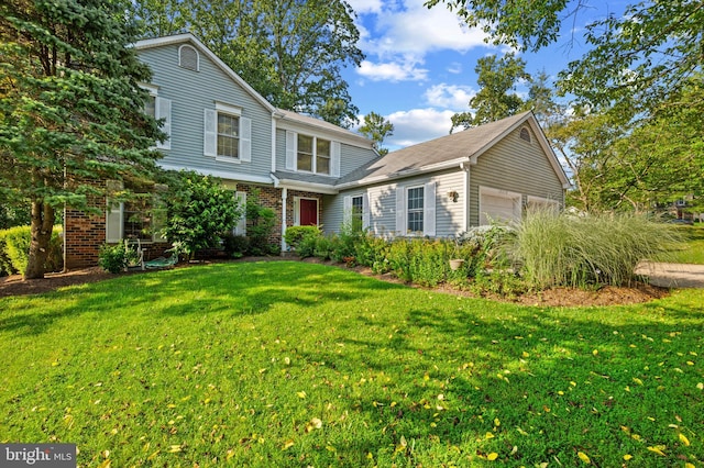 12330 Needlepine Ter, Silver Spring, MD 20904 - view of front of property with a garage, a front lawn, and brick siding