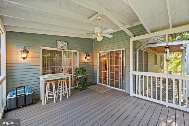 12330 Needlepine Ter, Silver Spring, MD 20904 - deck with a ceiling fan