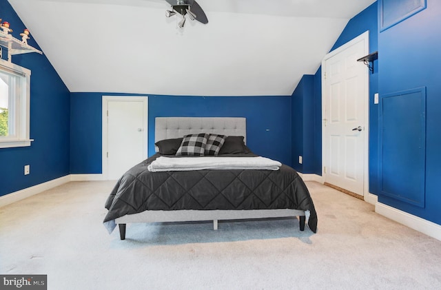 415 Grape St, Hammonton, NJ 08037 - carpeted bedroom with vaulted ceiling