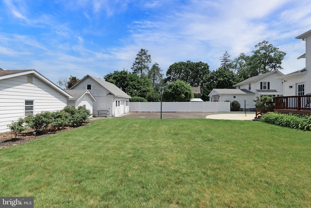 415 Grape St, Hammonton, NJ 08037 - view of yard with a patio area and a deck