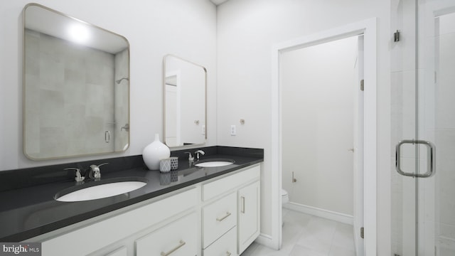 42227 Shining Star Sq, Ashburn, VA 20148 - full bath featuring double vanity and a stall shower