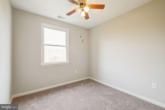 319 Chestertown St, Gaithersburg, MD 20878 - carpeted empty room with ceiling fan and baseboards