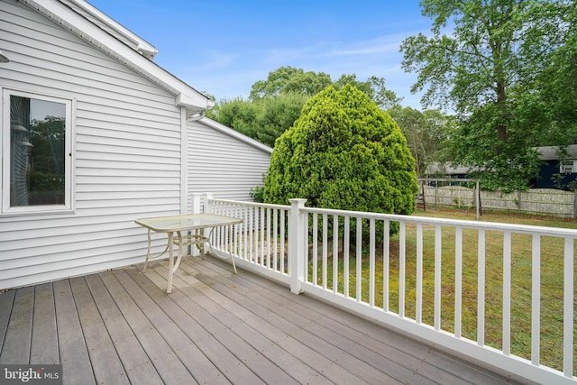 199 Cox Ave, West Creek, NJ 08092 - wooden deck with a lawn